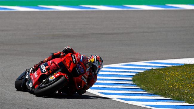 Miller rides during the MotoGP race of the Spanish Grand Prix Picture: AFP