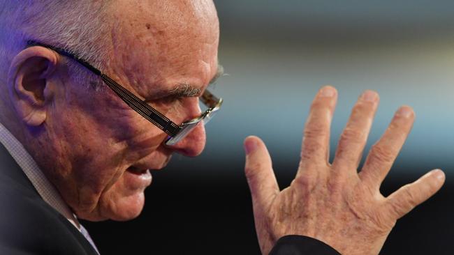 Former ACCC boss Allan Fels has provided testimony to the Senate inquiry into the supermarkets. Picture: Mick Tsikas/AAP Image