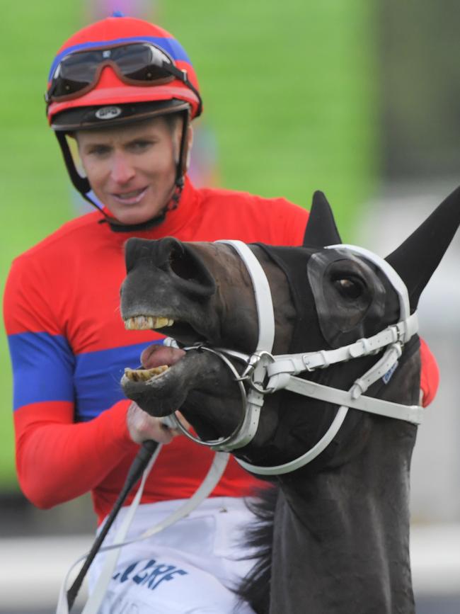 James McDonald returns to scale after riding Verry Elleegant in Hill Stakes.