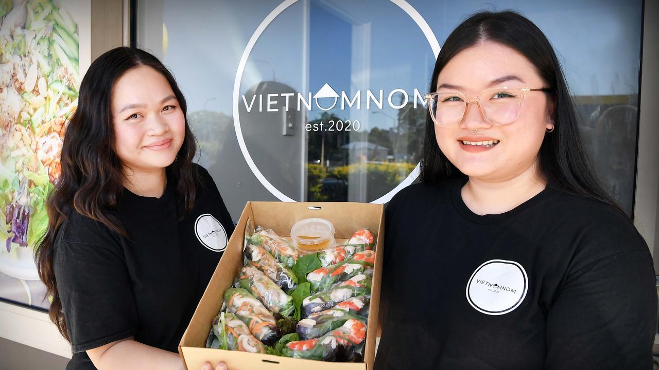 Hien and Hoai Phan are opening a takeaway food store at Nambour after their Vietnomnom business outgrew its food van truck. Picture: Patrick Woods.