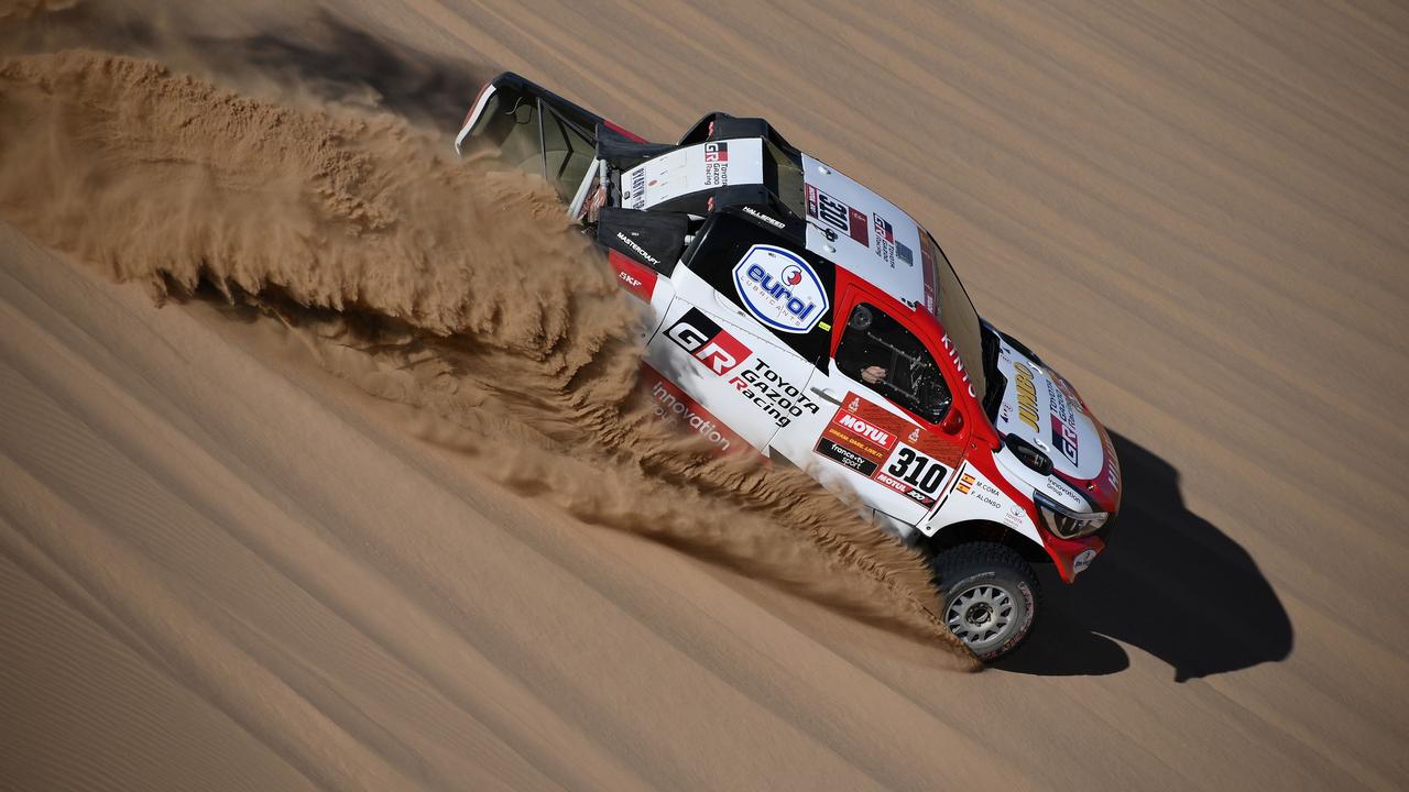 Fernando Alonso during Stage 1 of the Dakar 2020 between Jeddah and Al Wajh, Saudi Arabia, on January 5, 2020. (Photo by FRANCK FIFE / AFP)