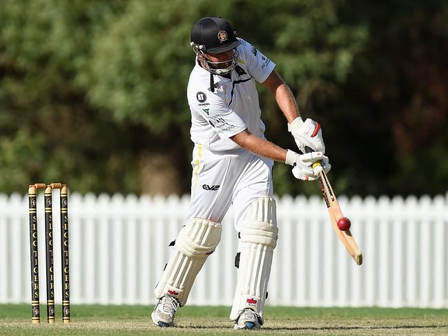 Kookaburra Cup cricket - Southport Labrador vs. Runaway Bay at Morrie Glasman Oval in Arundel. Wade Kilborn batting for Southport Labrador. Picture: Lawrence Pinder
