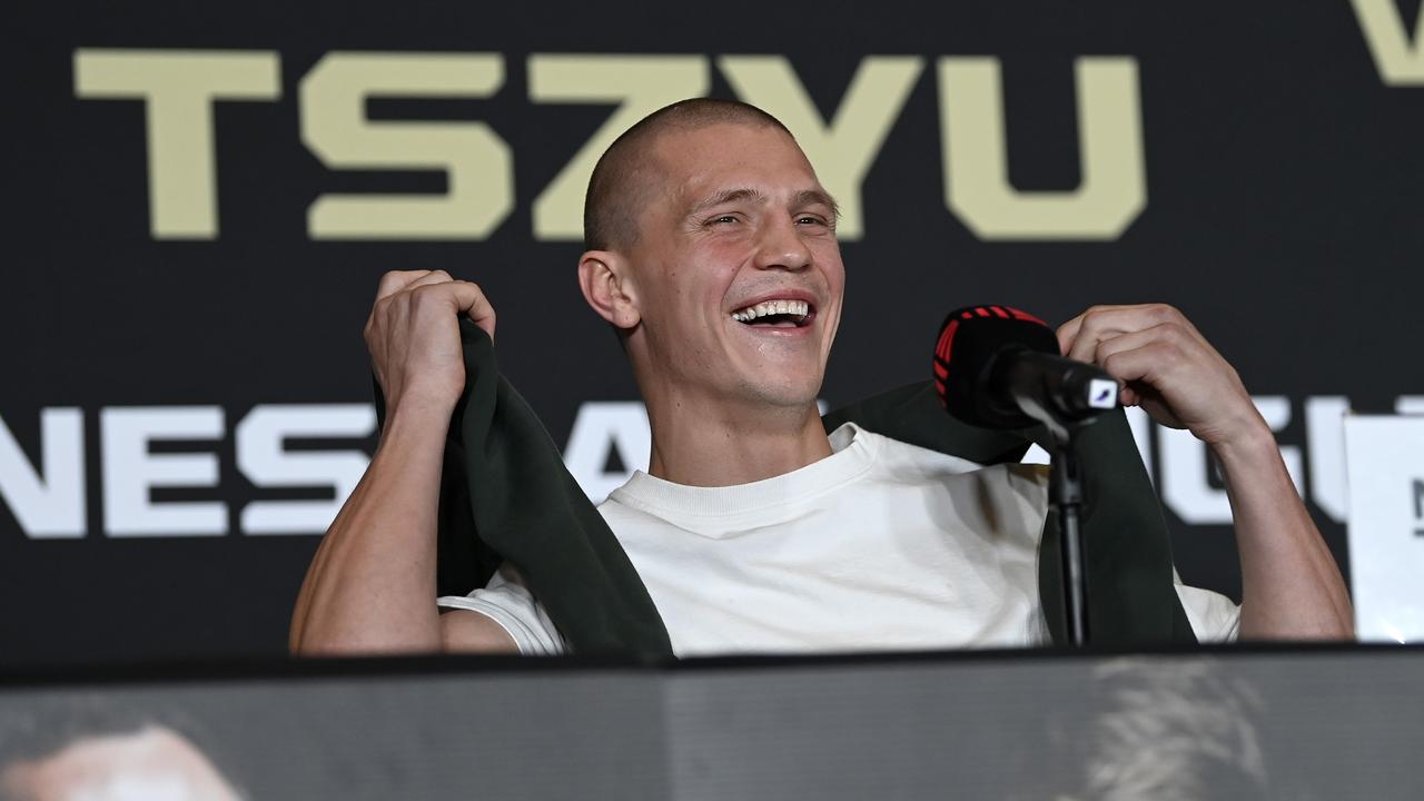 Nikita Tszyu at the Tszyu-Mazoudier Press Conference. Picture: No Limit Boxing/Gregg Porteous