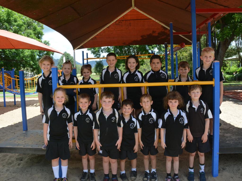 Flagstone Creek State School Prep-Yr 2 class of 2024: Back row: Bellamy, Annie, Jackson, Abigail, Dominic, Bodhi (middle-back on left) Jessica and Phoenix (right) Front: Georgia, Henry, Jack, Riley (prep student), Luke, Talith and Weston. Photo: Jessica Klein