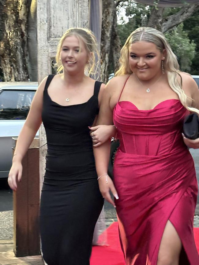 Students arrive at the Hervey Bay State High School formal.