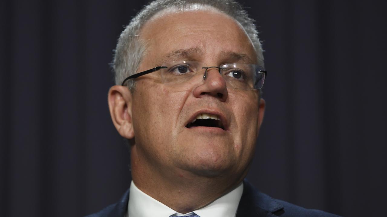 Scott Morrison has the highest level of travel warning in place for China, Iran and South Korea. Picture: Lukas Coch/AAP