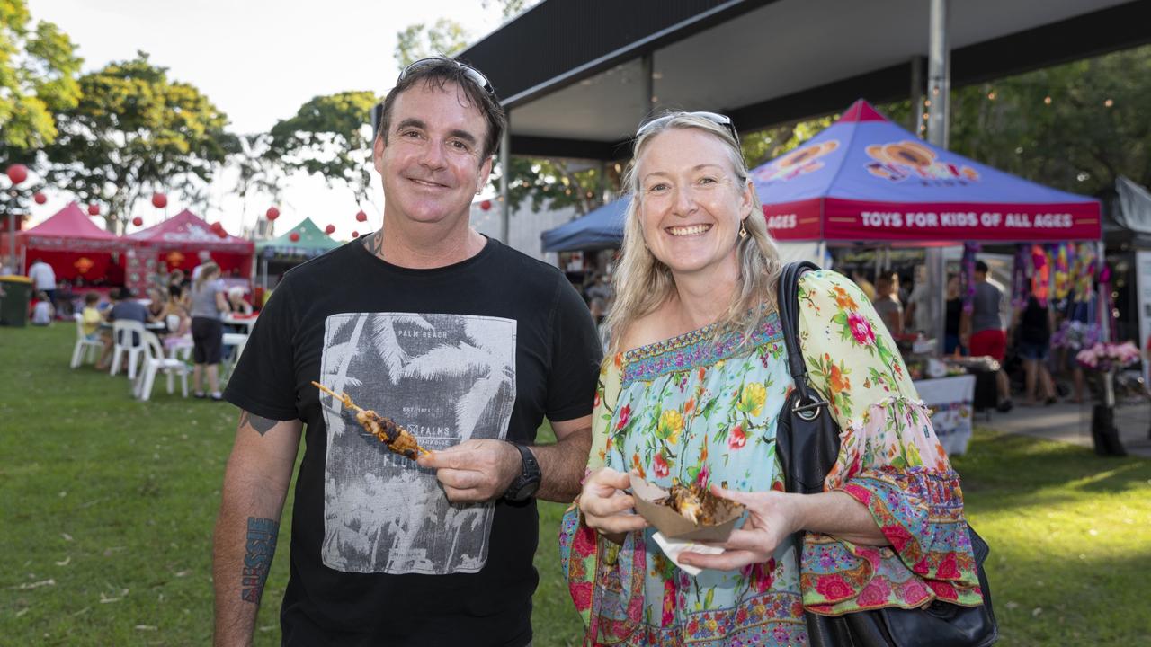 Lunar New Year celebrations at Caboolture. Steve Quilkey and Nicole Muspratt, of Strathpine. Picture: Dominika Lis