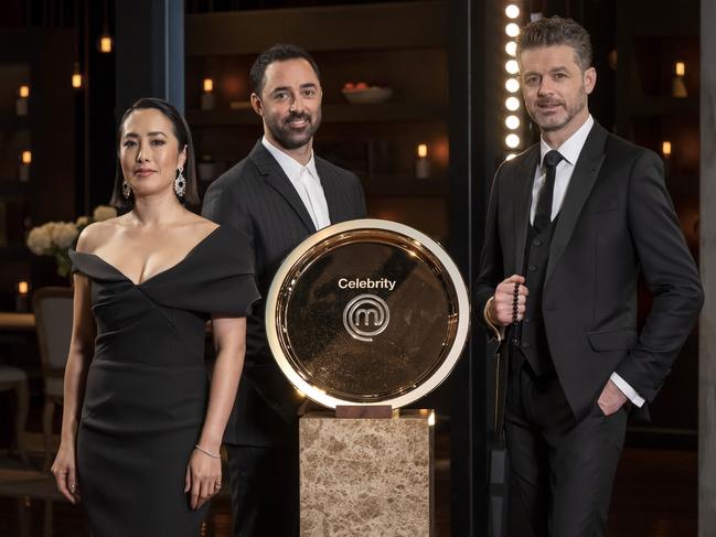 MasterChef judges Melissa Leong, Jock Zonfrillo (far right) and Andy Allen.