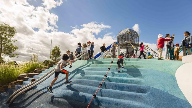 Booran Reserve playground in Glenhuntly cost almost $11 million to create. Picture: Valeriu Campan