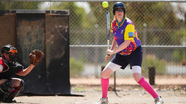 Participants have been on the ball during the 2018 Alice Springs Masters Games. Picture: JUSTIN KENNEDY