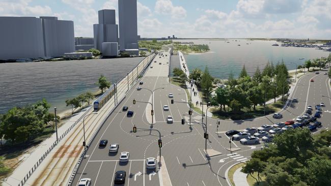 Artist impressions of Sundale bridge upgrade on the Gold Coast.