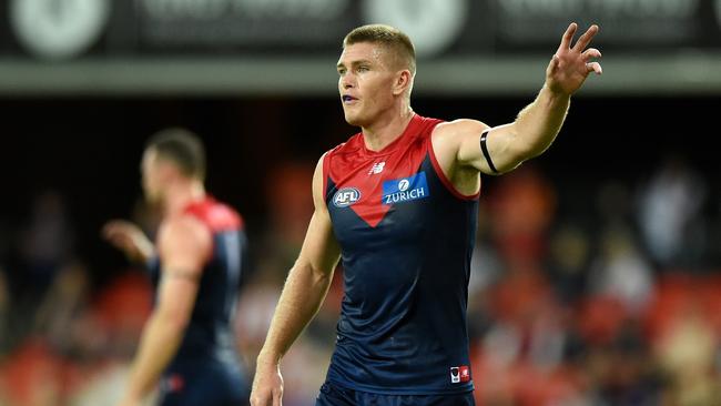 Demon Adam Tomlinson has been dropped. Picture: Matt Roberts/AFL Photos/Getty Images