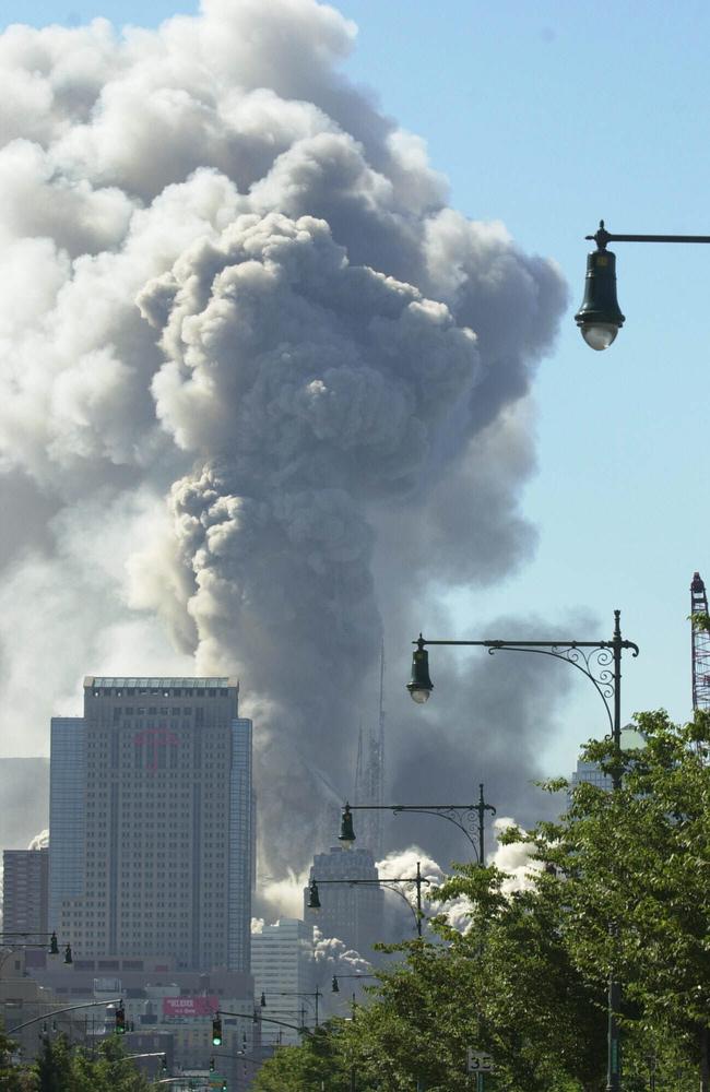 The smoke from Ground Zero after the September 11 terror attacks on the World Trade Centre. Picture: Nathan Edwards