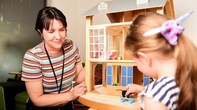 Act for Kids Psychologist, Emma Kassulke at National Centre of Excellence in Townsville. Picture: Alix Sweeney