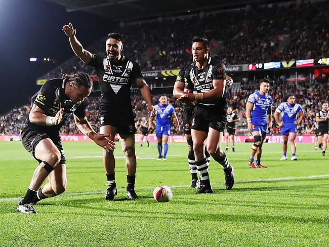 It was party central for the Kiwis against Samoa.