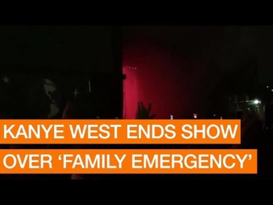 Kanye West Ends Show Over 'Family Emergency'