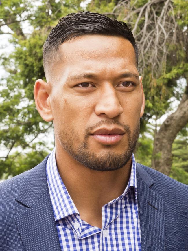 Australian rugby star Israel Folau.