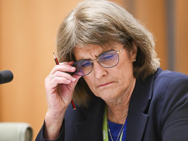 CANBERRA, AUSTRALIA  - NewsWire Photos - November 7, 2024: Reserve Bank of Australia governor, Michele Bullock  appears at the Supplementary Budget Estimates 2024Ã¢â¬â25 , Economics Legislation Committee at Parliament House in Canberra. Picture: NewsWire / Martin Ollman