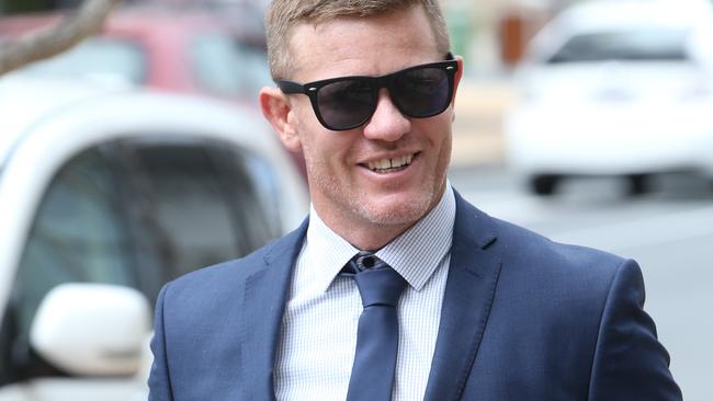 The former Gold Coast Titan arrives at Southport Court. Picture Glenn Hampson