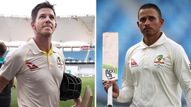 Tim Paine and Usman Khawaja.