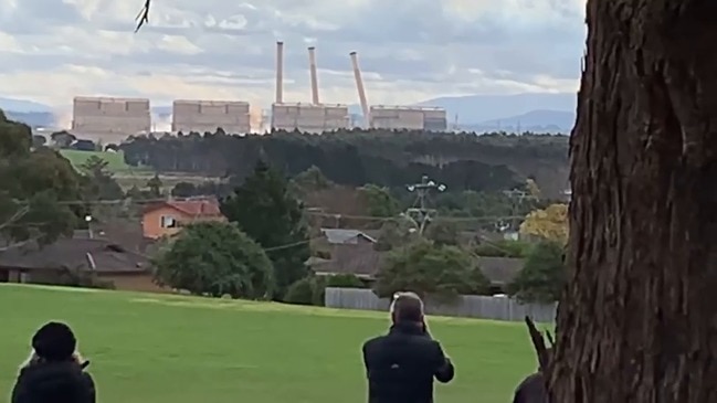 Disused Coal-Fired Power Station Demolished in Victoria's Latrobe Valley