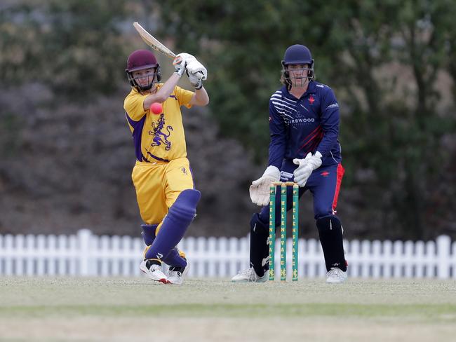 Andrew Craig of Palm Beach vs Mudgeeraba in the Cricket Gold Coast T20 Cup round 6 match played at the Helensvale Cricket Club oval, Helensvale, Gold Coast, September 24, 2023. Photo: Regi Varghese