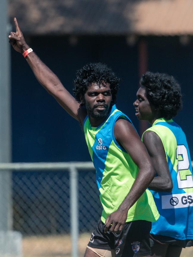 Gunbalanya V The Barracuda Bulldogs in a weekend of Music, Sport and Culture at the Barunga Festival. Picture Glenn Campbell