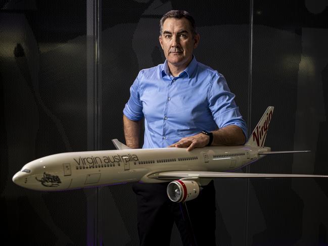 7th April 2020.Virgin CEO Paul Scurrah at Virgin Headquarters in Brisbane.Photo: Glenn Hunt / The Australian