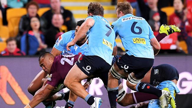 <a capiid="9cd328add52b1a6b436006953062b453" class="capi-video">Timu pushes Wallabies case</a>                     Caleb Timu of the Reds scores a try and could have a Wallabies call-up in his sights.