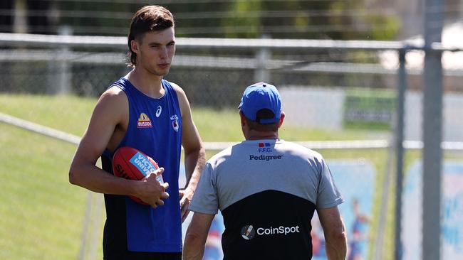 Bulldogs father-son draftee Sam Darcy is recovering from a foot stress fracture. Picture: Michael Klein