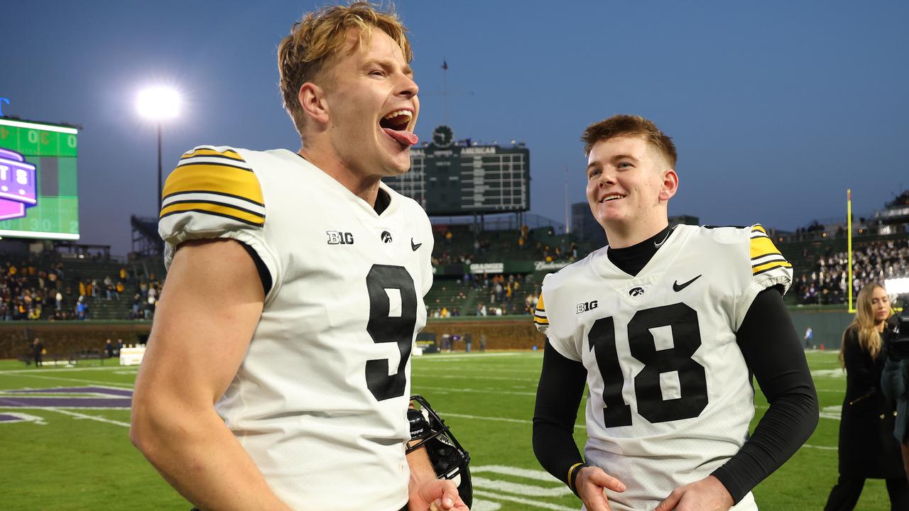 Tory Taylor (L) has been picked by the Chicago Bears. (Photo by Michael Reaves/Getty Images)