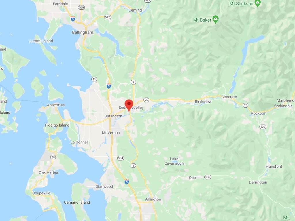 The outbreak took place in Skagit Valley, Washington. Picture: Google Maps