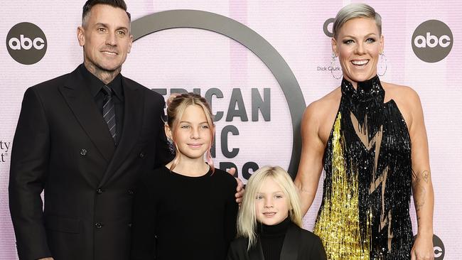 P!nk and husband Carey Hart, Willow and Jameson Hart head to Australia next summer. Picture: Getty Images