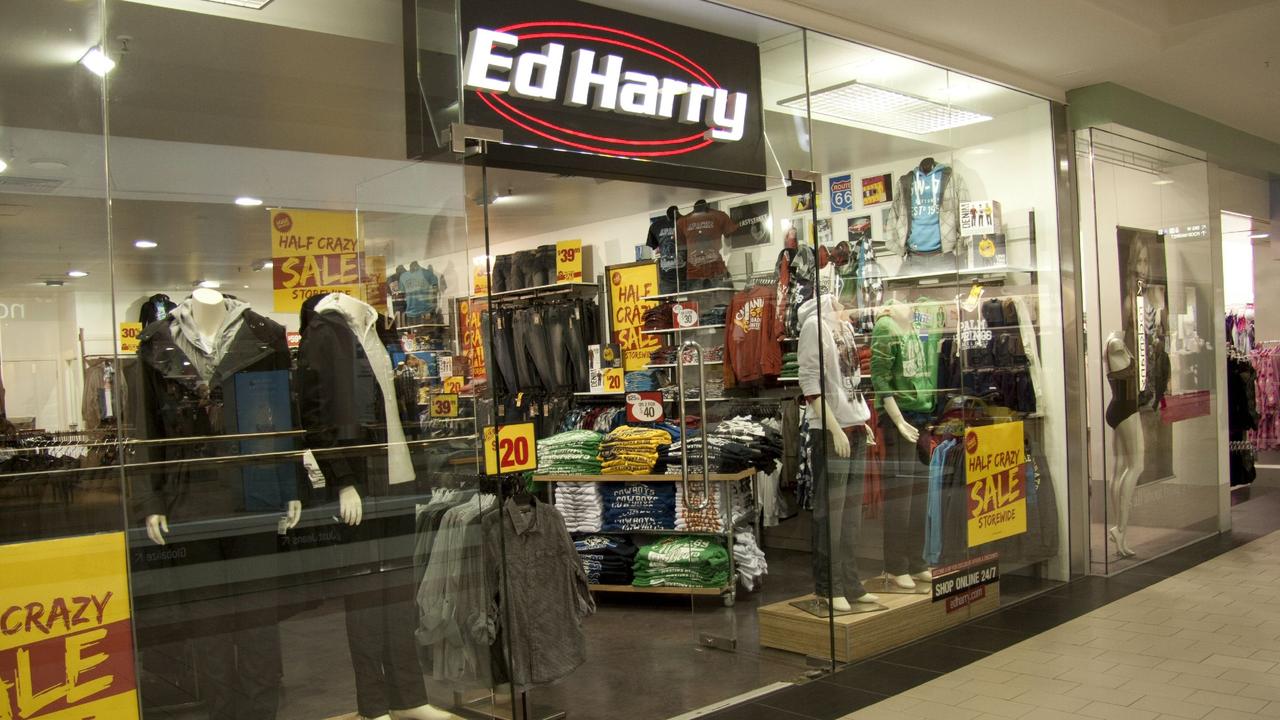 Ed Harry menswear folded earlier this year. Picture: Specialty Mens Apparel