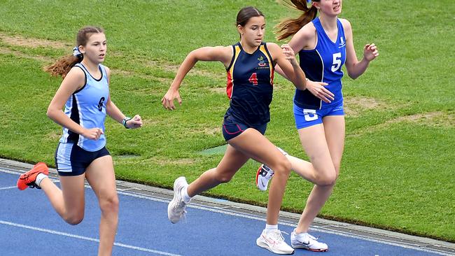 QGSSSA private schoolgirl track and field championship. Thursday September 15, 2022. Picture, John Gass