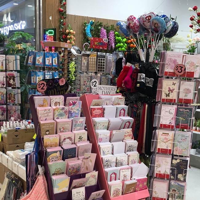 Mother’s Day merchandise outside Nextra Westfield.