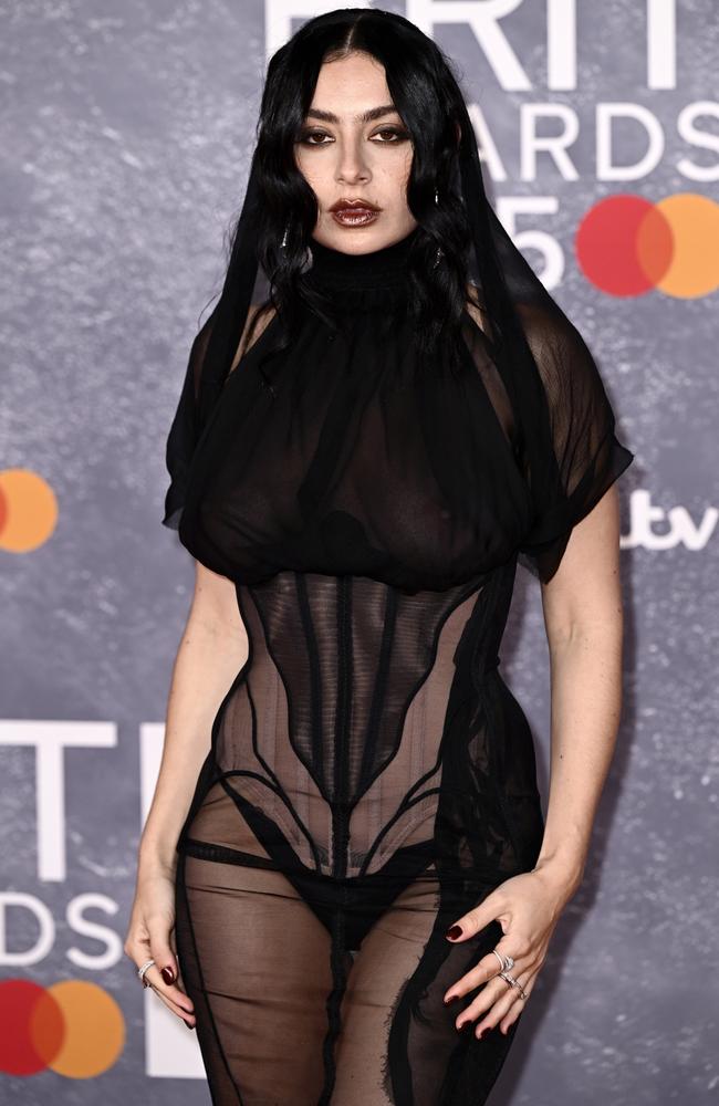 Charli called out the TV censors for not showing her outfit properly. Picture: Gareth Cattermole/Getty