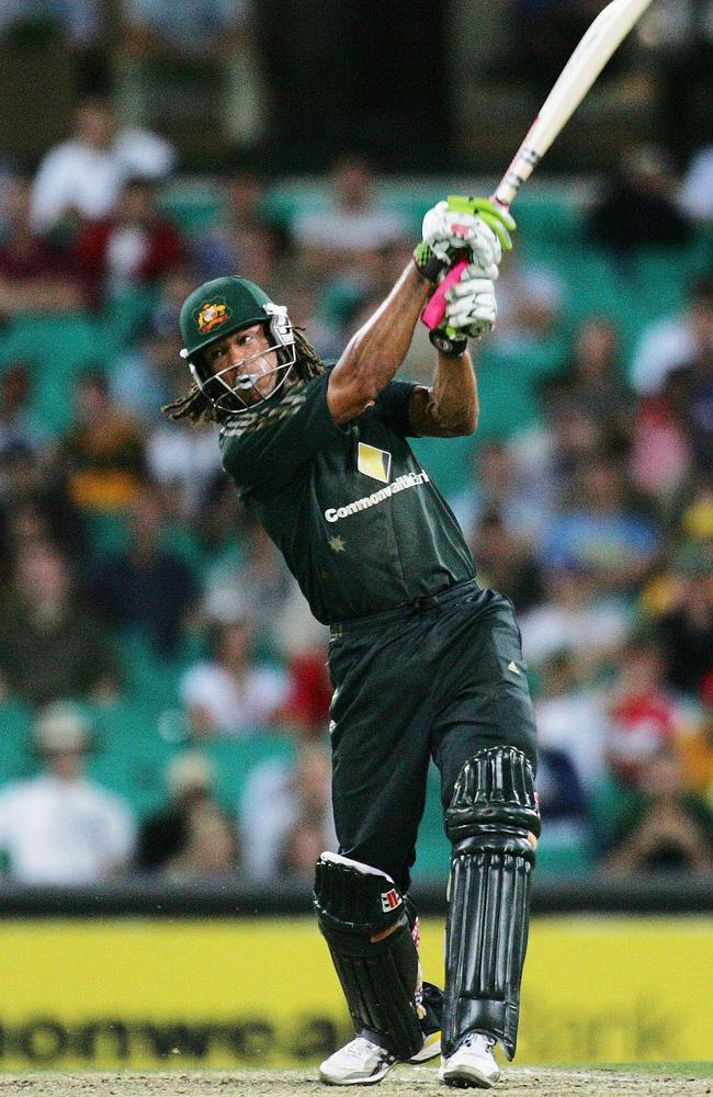 AAndrew Symonds was all-action on the field. Picture: Phil Hillyard