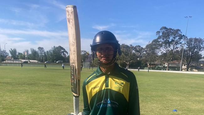 Belmont recruit Rajveer Masrani was outstanding for the Whips. Picture: Hawkesbury District Cricket Association