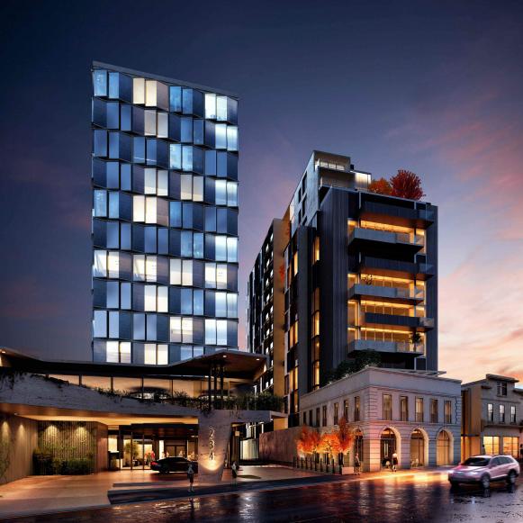 An artist’s impression of the other Fragrance Group hotel designed by Scanlan Architects, in Elizabeth St, North Hobart. Picture: SUPPLIED