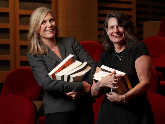 Journalist Caroline Overington and Head of Fiction Publishing, Catherine Milne ahead of announcing a new literary prize for Fiction. Jane Dempster/The Australian