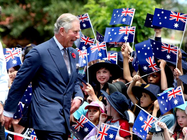 The Prince of Wales visiting Adelaide as part of the Diamond Jubilee Tour.