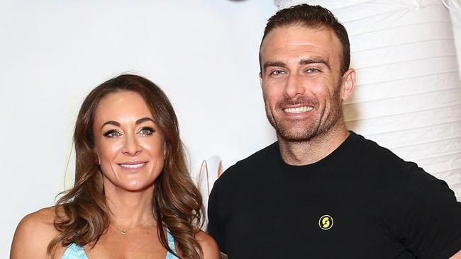 Happier times... 'Commando' Steve Willis and Michelle Bridges split last year. Picture: Getty Images