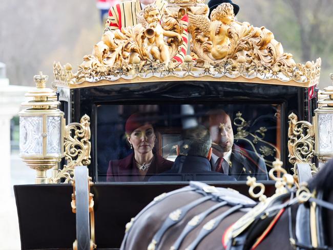 The coach was driven along the Mall to Buckingham Palace. Picture: Getty Images.