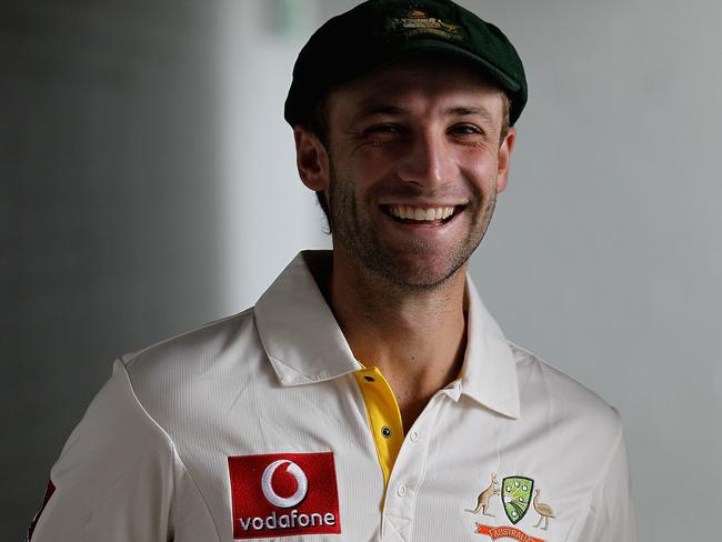 PERTH, AUSTRALIA - DECEMBER 15: Phillip Hughes poses for photograph ahead of an Australian Training Session at the WACA on December 15, 2010 in Perth, Australia. (Photo by Hamish Blair/Getty Images)