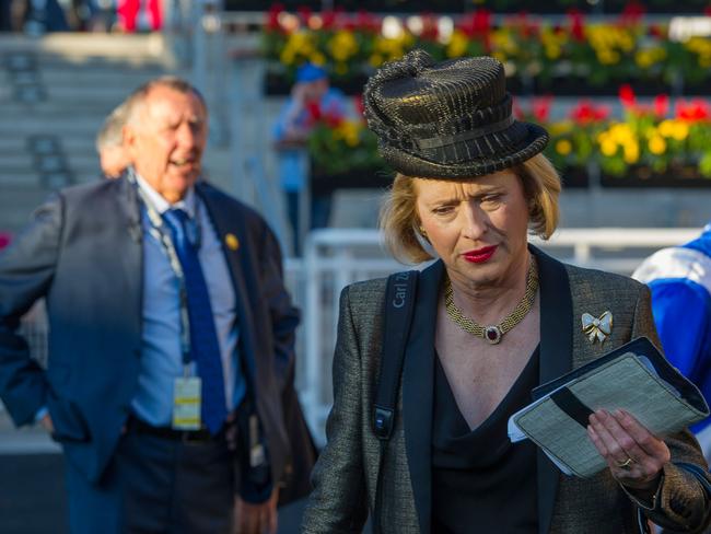 The day the lifelong friendship blew up after More Joyous ran unplaced in the Group 1 All Aged Stakes at Royal Randwick in April 2013. Picture: Bronwen Healy