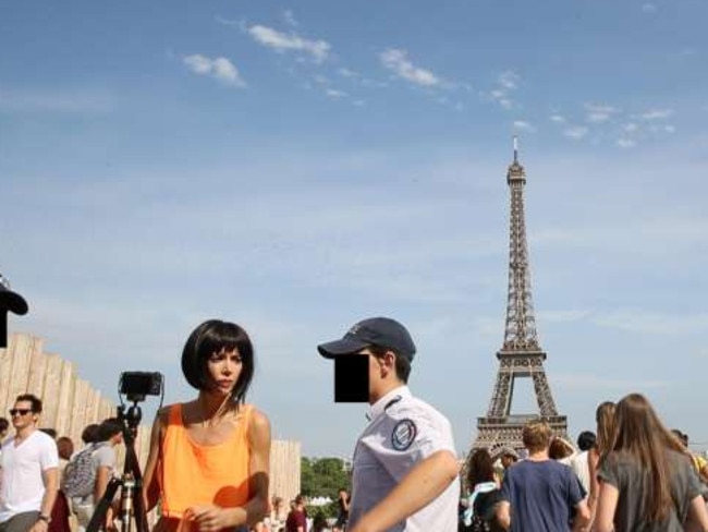 Milo Moire: Nude artist arrested for Eiffel Tower selfies | news.com.au —  Australia's leading news site