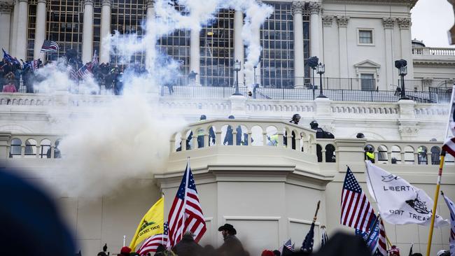 Trump supporters storm the US Capitol building on January 6. Picture: AFP