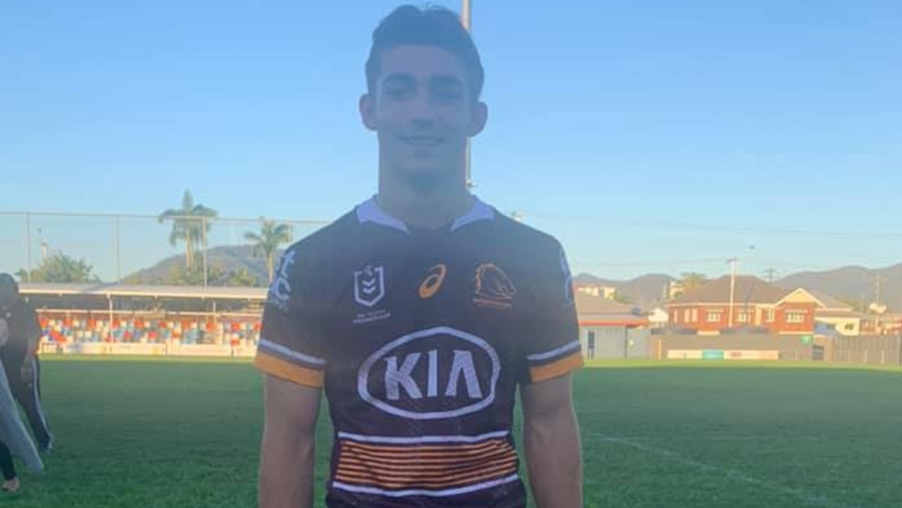 Tom Morcom was selected to play centre for the Brisbane Broncos Under 16 team to play in Rockhampton last year.