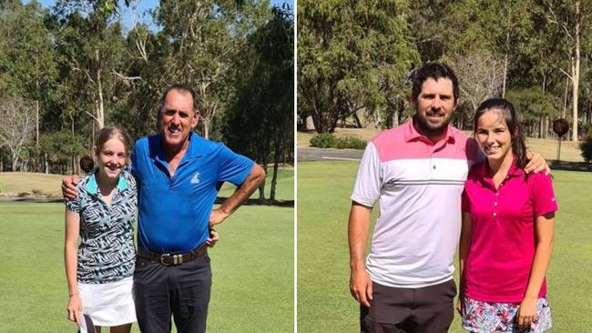 Grafton District Golf Club’s Mixed Foursome Championship was played Sunday November 22, and saw Hollie Fuller and Greg Harvison (left) take out the title ahead of runners-up Maddie McKee and Jake Frame (right)